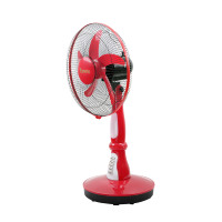 Energy Ventilateur de table solaire avec chargeur d'urgence de 16 pouces Ventilateur de refroidissement par air CA/CC avec support de lumière LED