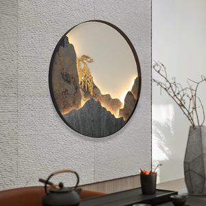 Lámpara de pared LED con diseño de pino, control táctil, E27, 25000 horas de duración, para decoración de sala de estar o casa de té - Product Image 2
