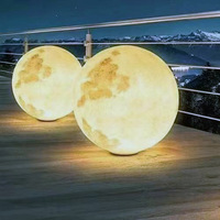 Lampe de sol planétaire non standard, design sphère lunaire, neuf planètes, ambiance créative, LED, bambou, salon