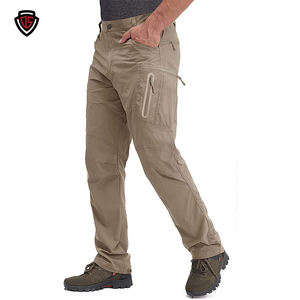 남성용 이중 안전 보안 탄성 허리 내구성 방수 화물 전술 바지 - Product Image 1