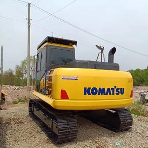 Miniexcavadora usada Komatsu, equipo de construcción sobre orugas original japonés, motor Cummins, máquinas de movimiento de tierras PC130 - Product Image 3