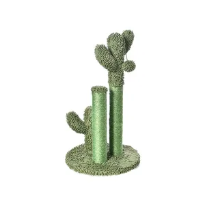 Hot Selling Cat Tree Post Wholesale Pet Supplies 100% Natural Sisal Cactus Cat Tree Post With Custom Private Tags