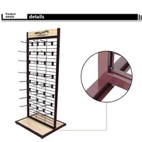 HuaFei Moderner 8-stöckiger Metall-Bodenständer mit Emaillierter Oberfläche und Abnehmbarem Design für Socken & Handschuhe