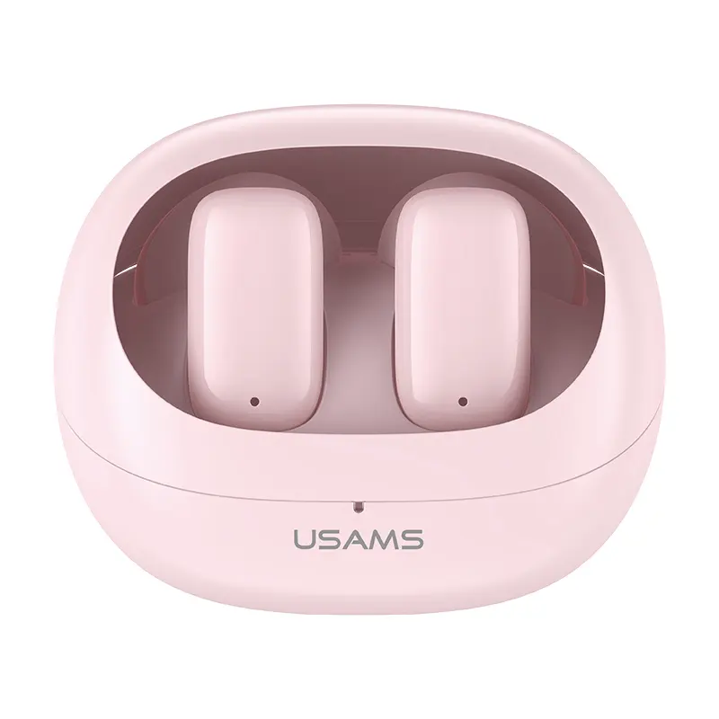 USAMS BT5.3 미니 TWS 이어폰 게임용 무선 이어폰 3D 노이즈 캔슬링 기능이있는 트루 스테레오 사운드 이어폰