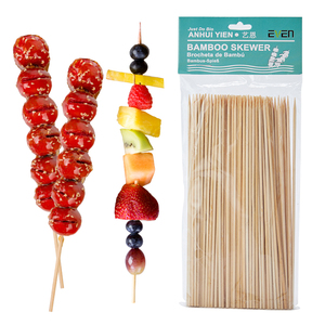 Brochettes en bambou jetables pour barbecue, directement de l'usine, 40 <span class=keywords><strong>cm</strong></span>, 7 mm, en <span class=keywords><strong>bois</strong></span> de bambou pour barbe à papa - Product Image 3
