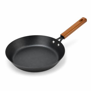 Poêle à frire antiadhésive non revêtue, poêle plate antiadhésive martelée pour usage domestique, compatible avec les cuisinières à induction et les cuisinières à gaz, poêle à wok - Product Image 1