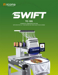 <strong>RiCOMA</strong> 12 Needle <strong>Embroidery</strong> <strong>Machine</strong> 1 Head with up to 20 Needle TC-10S 1501 <strong>Used</strong> for Clothes/Flat/Cap <strong>Embroidery</strong> High Speed - Product Image 2