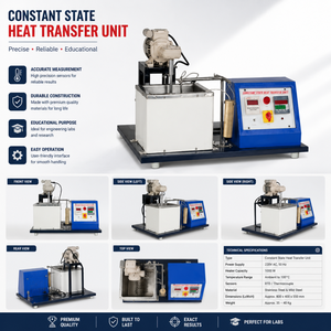 Appareil de transfert de chaleur à l'état instable avancé, équipement de formation et de recherche sur la conductivité thermique pour la physique d'ingénierie - Product Image 5