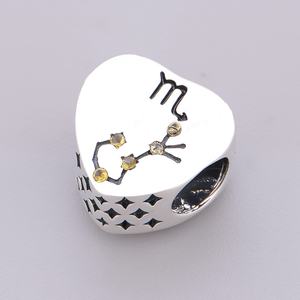 تناسب الأوريجانل عموم سحر سوار قلادة حبة استرليني الفضة العصرية الشهر كوكبة الميلاد ضمان التجارة العصرية - Product Image 4