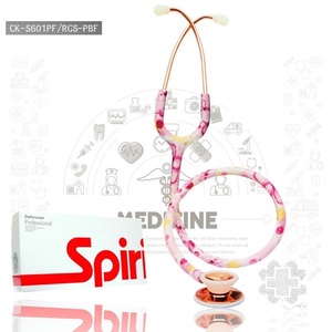 เครื่องฟังเสียงหัวใจแบบสองหัวสำหรับผู้ใหญ่ รุ่น Spirit Deluxe Series ใช้พลังงานด้วยมือ สำหรับการฟังเสียงหัวใจ รุ่น CK-S601PF_RGS_PBF ได้รับการรับรองมาตรฐาน SGS - Product Image 1