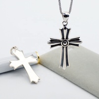 Vente en gros de bijoux fins très demandés, pendentif croix en argent 925