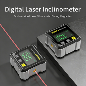 אימבוט מד שיפוע דיגיטלי נטען עם תצוגה, טווח 4*90 °   דיוק 0.2 °   פלס לייזר כפול בעל ארבעה צדדים מגנטי - Product Image 4