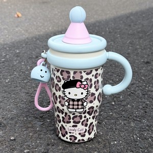 Nouvelle Arrivée Bouteille d'Eau Isotherme en Acier Inoxydable 600ML Hello Kitty avec Breloque Mignonne pour Enfants Scolaires - Product Image 2