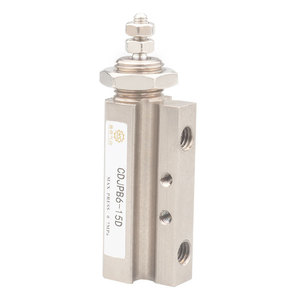 กระบอกลมแบบเข็ม Cdjp6 15d ชนิด SMC แรงดันสูงสุด 0.7Mpa สำหรับใช้งานในอุตสาหกรรม - Product Image 2
