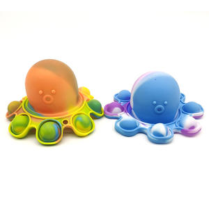 安いおもちゃタコプッシュポッパーリバーシブルシリコンバブルフィジェット感覚おもちゃハンドヘルドミニフィジェットキーホルダーおもちゃ - Product Image 4