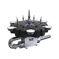 Fuente de Agua Flotante Profesional para Lagos Grandes, Acero Inoxidable 304, Fuente Musical con Luces LED RGB, Alta Potencia, Tipo Davis