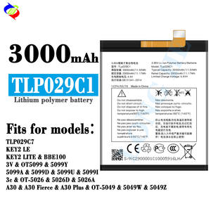 3000mAh TLp029C1 Handy-Akku für Alcatel A30 5049Z REVVL TLP029C7 KEY2 LE KEY2 LITE BBE100 3V OT5099 5099Y 5099A 5099D - Product Image 1