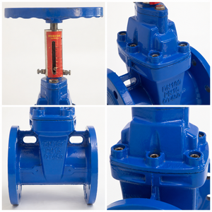 Vente chaude OEM ODM Vanne à opercule en fonte ductile avec échelle de positionnement pour système d'incendie et d'hydrant, Vanne à opercule à joint souple - Product Image 5