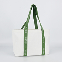 Sac fourre-tout personnalisé avec logo imprimé, motif dessin animé, 12 oz, toile épaisse, poignée large en sangle, pour courses, usage quotidien, boutique