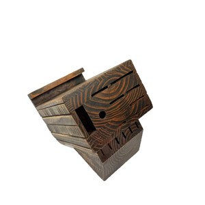 Support de rangement pour couteaux en bois 24,5x14,3x20,5cm, organisateur de couteaux durable et multifonctionnel pour la cuisine - Product Image 2