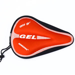 Housse de selle de vélo Hongding en gel, noir, rouge, bleu, design ergonomique confortable pour adultes unisexes - Product Image 4