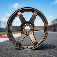 Rines Cóncavos de 17-22 Pulgadas 5x114.3 5x120 Compatibles con RAYS TE37, Aptos para: M3 E39 E46 E92 M4 M5 E34 Mustang S550
