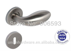 Manija de Puerta Moderna de Acero Inoxidable <span class=keywords><strong>con</strong></span> Forma de Huevo para Interiores de Apartamentos, <span class=keywords><strong>con</strong></span> Escudo Decorativo, Elegante Manija de Puerta Interior - Product Image 5