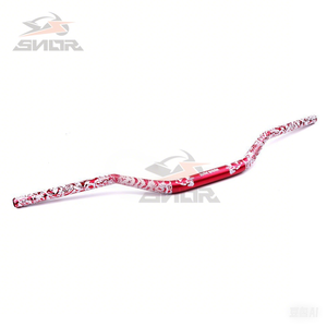 SNOR vente en gros Tubes de poignée d'impression de crâne ensemble de guidon universel barres de graisse 28mm guidon en alliage d'aluminium pour vtt - Product Image 2