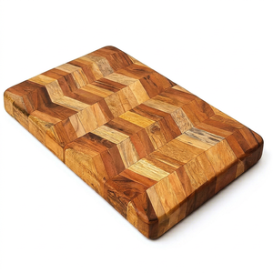Tabla de cortar de madera de tamaño personalizado con mango, tablas de cortar de madera para verduras y frutas - Product Image 1