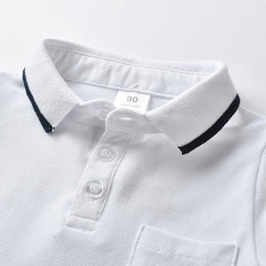 Nouvel ensemble de vêtements d'uniforme scolaire pour nouveau-nés et tout-petits : chemises et pantalons en coton blanc pour garçons (vente en gros) - Product Image 3