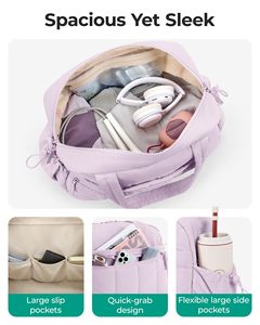Women's Water Resistant Duffle <b>Bag</b> with Wet Pocket for Travel and Gym Spacious Shoulder <b>Bags</b> <b>Carry</b> <b>on</b> Handbag - Product Image 3