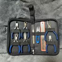 Lot de 9 mini-pinces en acier au carbone de 4,5 pouces, qualité atelier, pour la réparation de perles, le gainage de fils, l'artisanat DIY, vente en gros
