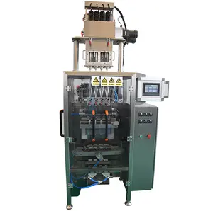 Automatic 4 Side Seal Sachet Packing Machine For Juice Powder Multi Lane Packing Bagging Machine For Powdered Juice