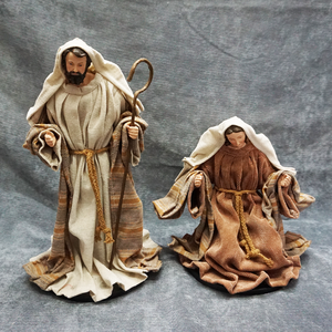 Set Natalizio di 11 Pezzi Decorazioni Statuette del Presepe Colorato Moderno di Lusso per la Casa - Product Image 6