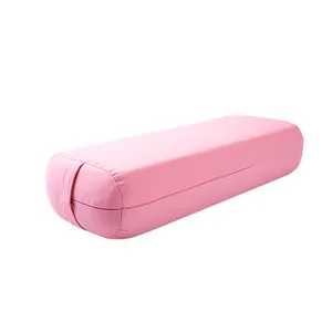 批发便宜的有机棉矩形环保坐垫瑜伽枕垫带手柄