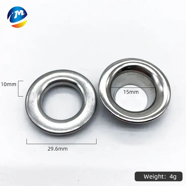 29.6mm round cloth clothes stainless steel grommets clothing silver 304 stainless steel eyelet