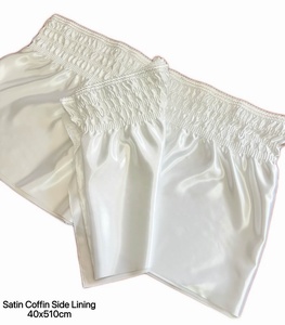 Tela de Algodón Calico Europeo <span class=keywords><strong>Blanco</strong></span> <span class=keywords><strong>Satinado</strong></span> para Forro de Ataúd, Venta al por Mayor - Product Image 2