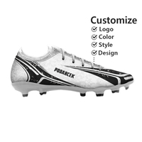Chaussures de football d'entraînement personnalisables, légères et respirantes pour hommes, été et hiver, avec empeigne synthétique et semelle intermédiaire en caoutchouc