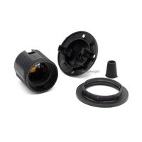 Douille de lampe E26/E27 avec anneau d'abat-jour en plastique Support d'ampoule à visser avec vis Catégorie de produit Supports de lampe Bases