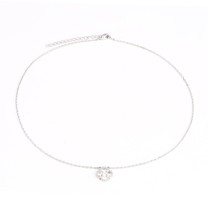 Mylove 2025 nuevos productos plata 925 joyería niña regalo <span class=keywords><strong>20</strong></span> trébol flor collar circón colgante para mujer - Product Image 4
