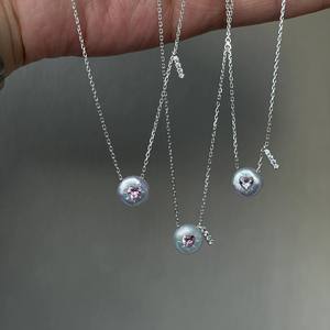 Collar de Plata de Ley S925 con Forma de Corazón Barroco y Perla Natural, Cadena de Clavícula de Alta Gama para Moda de Verano - Product Image 5