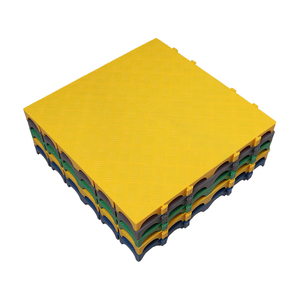 Panneaux de sol de <span class=keywords><strong>garage</strong></span> modernes en PP à clic professionnels de 50x50 cm, design graphique pour les événements et les locations - 4 cm d'épaisseur, revêtement antidérapant - Product Image 2