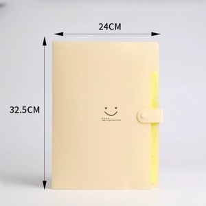 Nụ Cười Dễ Thương tài liệu thư mục không thấm nước kiểm tra giấy chứng nhận Bảo vệ tập tin túi đầy màu sắc sinh viên văn phòng tài liệu túi - Product Image 3