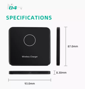 2023 nhà máy nóng bán 10 Wát không dây sạc nhanh cho điện thoại thông minh Điện thoại di động bàn Sạc Dock <span class=keywords><strong>Receiver</strong></span> với 5V/2A đầu vào - Product Image 6