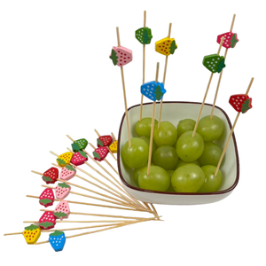 أعواد قطف فواكه صغيرة لطيفة من الفراولة الملونة لحفلات عيد الأطفال - Product Image 5