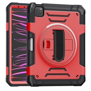 เคสแท็บเล็ตสำหรับงานจัดซื้อขาย B2B ทนทาน ป้องกันแรงกระแทก 360 องศา ° เคสเกราะพร้อมสายคล้องมือแบบหมุนได้สำหรับไอแพดแอร์ 4 <span class=keywords><strong>5</strong></span> และไอแพดโปร 11 นิ้ว - Product Image 1