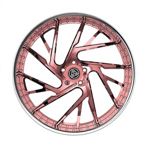 ล้อแม็กซ์ XINLAI แบบสั่งทำพิเศษขอบลึกสองสี ขอบ 5x112 5x120 5x114.3 ขนาด 20 21 22 นิ้ว สีโรสโกลด์ด้านหน้า โครเมียมด้านหลัง สำหรับรถยนต์แบบสั่งทำพิเศษ - Product Image 2