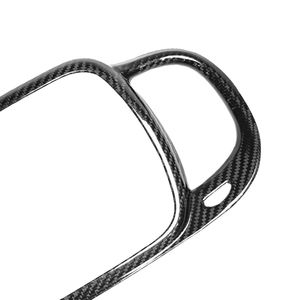 Pour <span class=keywords><strong>2021</strong></span> - 2023 <span class=keywords><strong>Fiat</strong></span> <span class=keywords><strong>500</strong></span> véritable fibre de carbone voiture intérieur accessoires contrôle Central sortie d'air cadre décoratif - Product Image 2