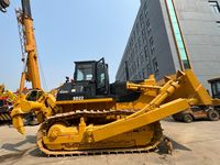 Bulldozer sur chenilles d'occasion SHANTUI SD22 2023 avec moteur et pompe Cat d'origine pour la construction routière (modèles similaires SD16/SD17)