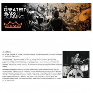 Juego de Tambores de Parche de Cuero de Doble Capa OPUS, <span class=keywords><strong>Serie</strong></span> Completa de 5 Piezas, 10/12/14/16/22 Pulgadas, Accesorios para Instrumentos Musicales REMO, Plástico - Product Image 3